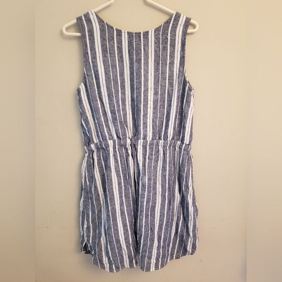 Old Navy Linen Blue Dress Size L - Picture 5 of 5
